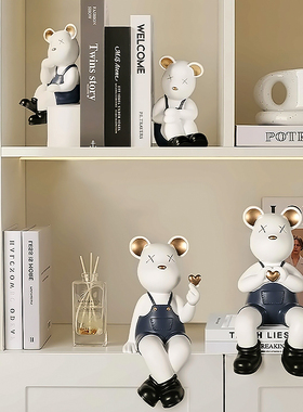 速发熊约书视简书立摆件玄关客厅酒柜电挡柜办公室可爱装饰品