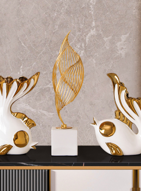 速发202新酒款柜装饰品摆件客奢高档轻厅玄关电视柜餐柜工艺礼品