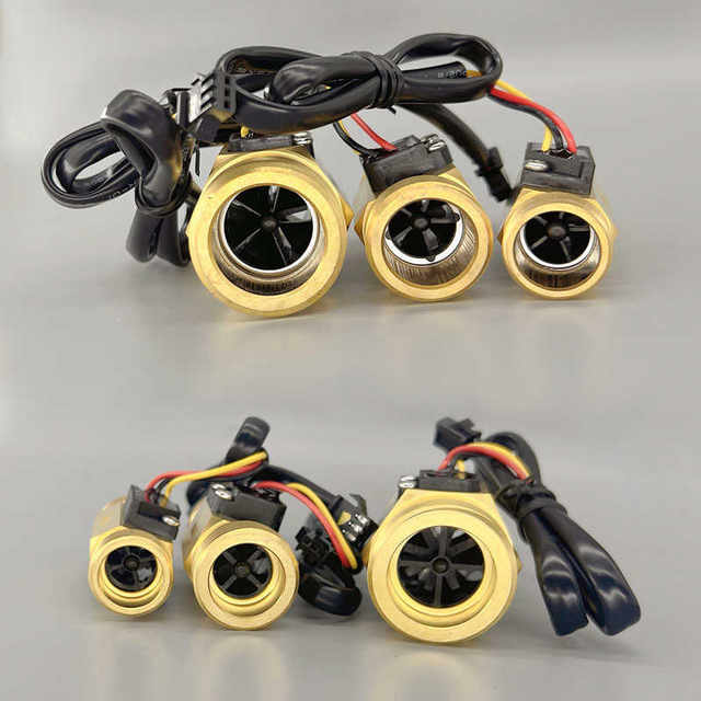 All-copper turbine circulation system flow sensor Hall element induction pulse signal flowmeter