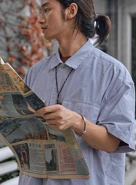 空落转运珠锤纹祥云手镯男潮复古手工黄铜镀银做旧镯子转运环手环