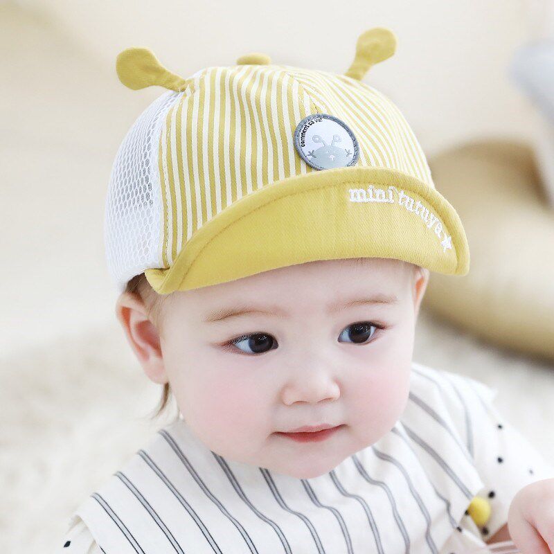 婴儿遮阳帽小月龄鸭舌帽0一3一6月宝宝棒球帽子夏季薄款防晒男宝,淘宝优惠券,粉丝福利购,淘宝优惠卷