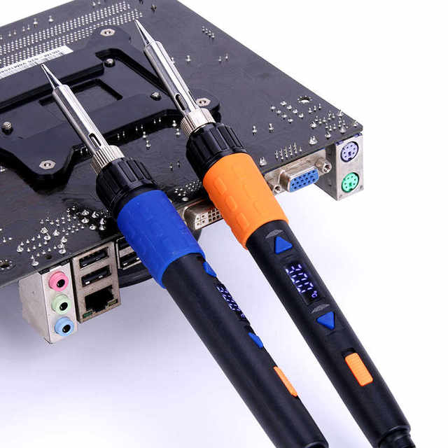 A-BF/Special Industrial Grade Adjustable Temperature Digital Display Electric Soldering Iron GT65E Set Computer Repair Welding Separate