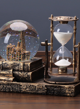 北欧现代轻奢创意个性沙漏计时器办公室桌面小摆件客厅家居装饰