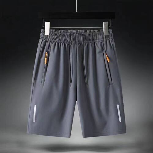 Zipper loose casual running shorts for men拉链宽松跑步短裤男 - 图3