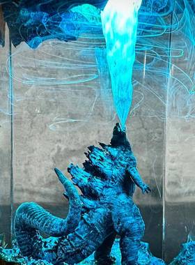 跨境爆款哥斯拉树脂夜灯创意树脂工艺品节日送礼摆件父亲节礼物