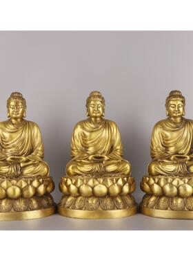 铜三宝佛铜三宝佛释迦摩尼如来佛祖越南佛