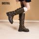 Dadong fashion boots round toe thick heel knight boots