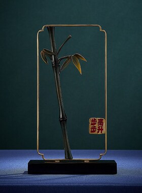 步步高升全铜竹子摆件招财办公室B摆设客厅装饰品高档乔迁开业礼