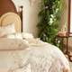 Fresh embroidered orchid filament four-piece set summer quilt cover naked sleeping single silky bedding 1.8m set
