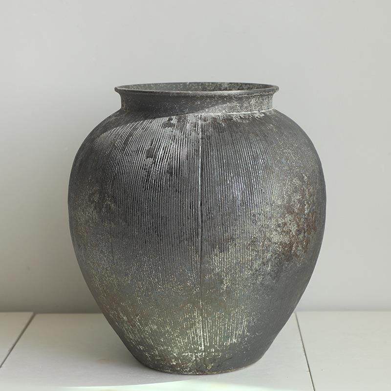 景德陶瓷花瓶复古旧手工酒店民摆宿诧寂风插花怀禅意件镇粗TYW陶,淘宝优惠券,粉丝福利购,淘宝优惠卷