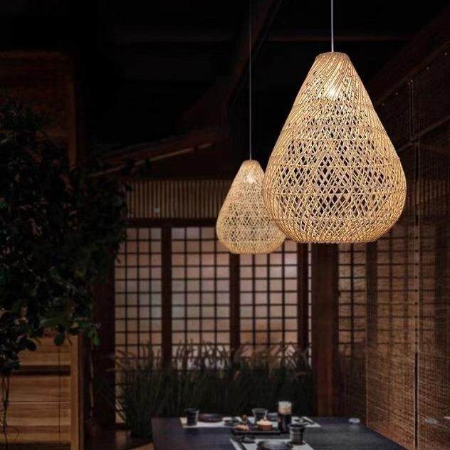 客藤编吊灯日式古藤阁灯民宿厅餐厅室阳台灯东南亚麻绳卧田园笼藤,淘宝优惠券,粉丝福利购,淘宝优惠卷
