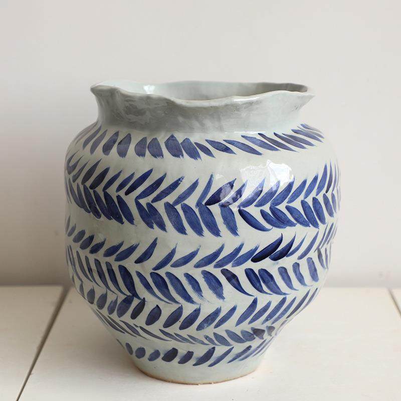 新中式创意青花陶瓷艺EKX术花瓶培现代家居绿高会档所民宿植水花,淘宝优惠券,粉丝福利购,淘宝优惠卷