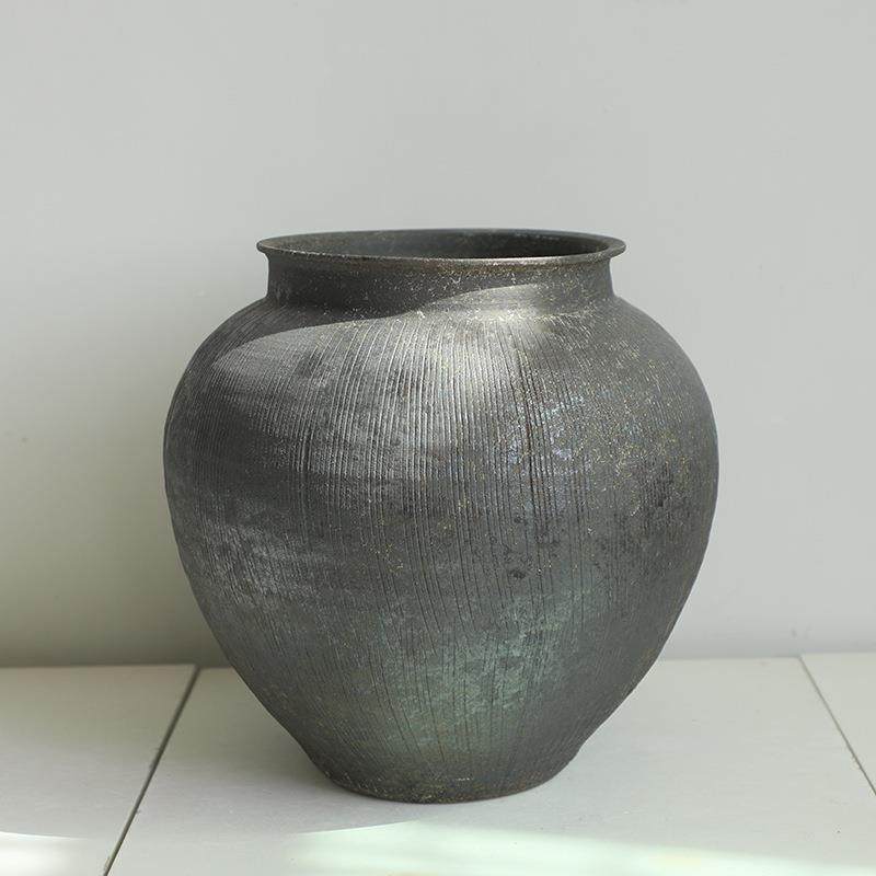 景德陶瓷花瓶复古旧手工酒店民摆宿诧寂风插花怀禅意件镇粗TYW陶,淘宝优惠券,粉丝福利购,淘宝优惠卷