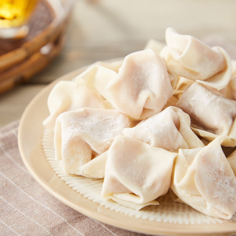 民仁堂鲜肉虾肉荠菜小馄饨冷冻方便速食速冻早餐110g半成品馄饨 - 图0