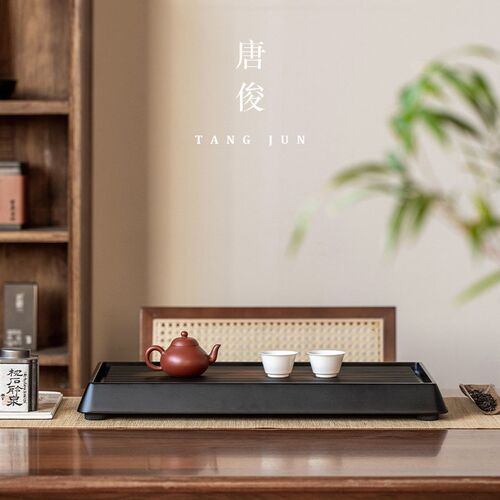 速发茶盘家用2025新款大号客厅茶台茶海茶具排水托盘小型竹制干泡 - 图3