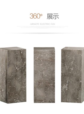 现货速发雕塑台古堡灰大理石底座软装饰品抽象摆件展示台家居落地