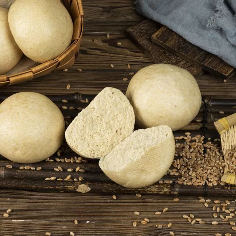 荞麦纯手工杂粮馒头全麦馒头早餐包半成品粗粮馒头孕妇无糖精即食 - 图2