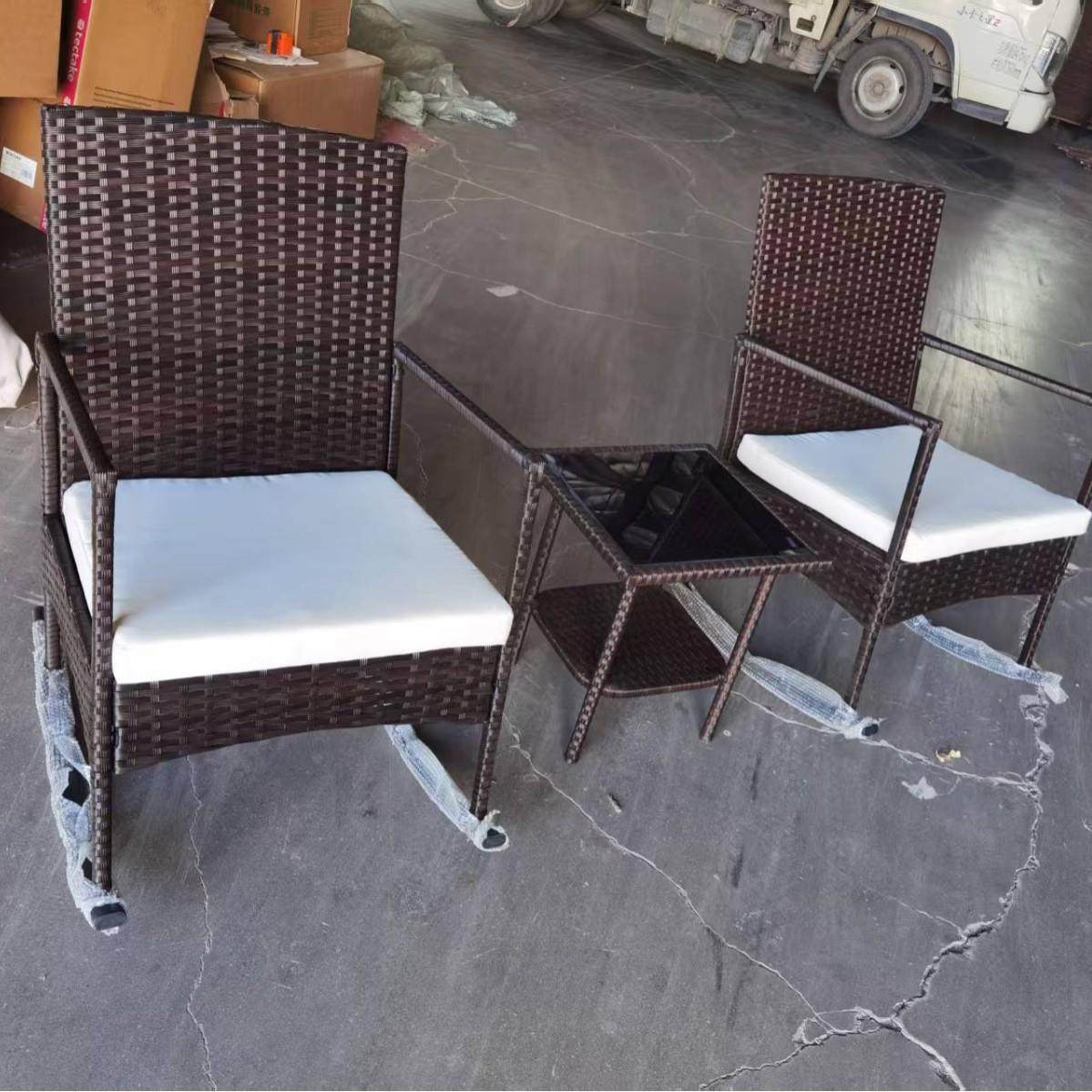 藤编桌椅户外阳台桌椅休闲咖啡厅庭院花园售楼部仿藤编家具工厂,淘宝优惠券,粉丝福利购,淘宝优惠卷