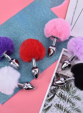 Bunny Tail Anal Plug Butt Plug Metal Adult Products Anal Sex