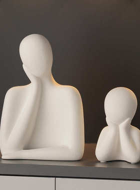 桌面摆件客厅卧室酒柜电视柜玄关轻奢高档家居装饰品一家三口四口