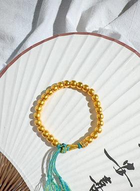 古法珠路路通三通珠 转运珠DIY配珠手链手串