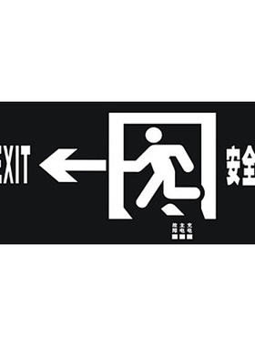 消防紧急照明灯安全出口左右玻璃片配件有机压克力塑料胶板指示疏
