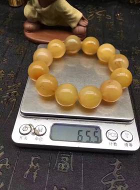 香暗阁原生蜜色老羚羊角藏式手串 男女款 文玩念珠