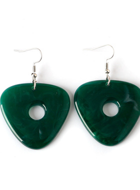 动漫电影周边鬼妈妈看到石项链吊坠祖母绿耳环万圣节饰品