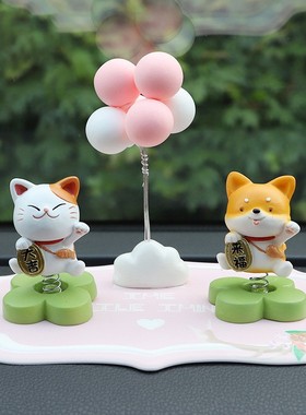 速发猫咪小摆车可爱个性件内室装饰品办公小用品车载车上用品