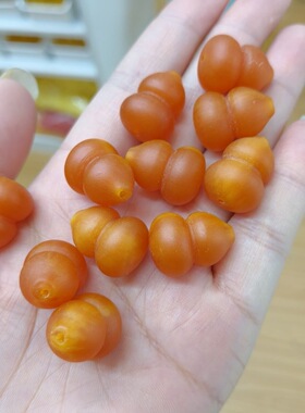 新款橘皮老蜡葫芦上下通孔手串吊坠手工DIY编织包挂件文玩配饰