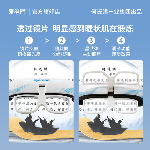 爱络博AI护眼仪智能自动翻转拍视力训练睫壮机睫状肌训练仪反转拍 - 图1