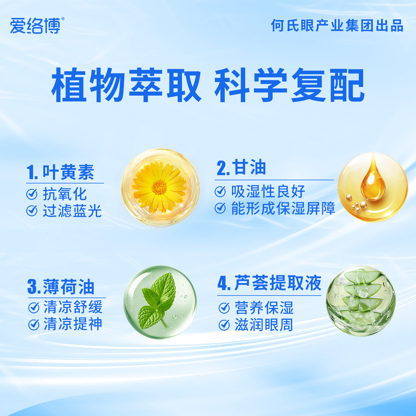 叶黄素水凝胶清凉眼贴眼罩护眼缓解眼疲劳眼干涩正品官旗舰店