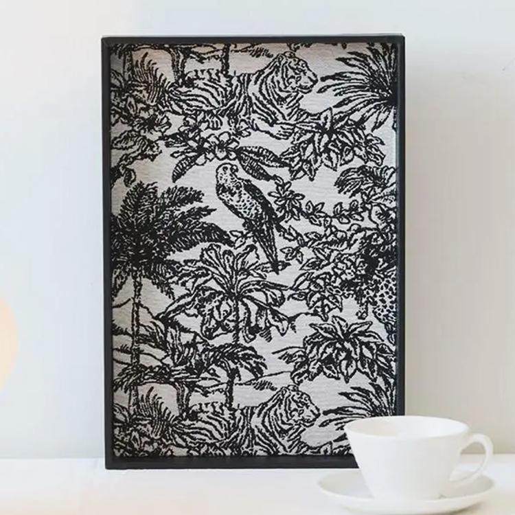 中古风托盘摆件桌面茶几香薰高级置物盘黑色长方形木制创意收纳盘,淘宝优惠券,粉丝福利购,淘宝优惠卷