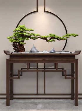 速发松汉天禧罗安秦禧迎客松根件艺术摆雕绿植美人松办公室玄关