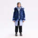 Qidong Children's Clothing Snow Shell Down Jacket for Boys and Girls 2026 Winter New Children's Three-Proof Mid-Length Jacket