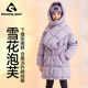Qidong Children's Clothing Snow Puff Girls' Three-Proof Goose Down Jacket 2026 New Winter Clothing Children's Long Down Jacket