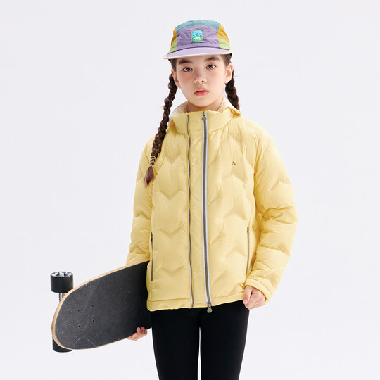 Qidong Children's Wear Light and Warm Girls' Goose Down Jacket 2026 Winter New Three-Proof Lightweight Children's Down Jacket