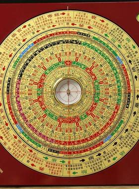 结果万福堂罗盘高精度专业九初学FDG者十二长生三寸合带盘双层可