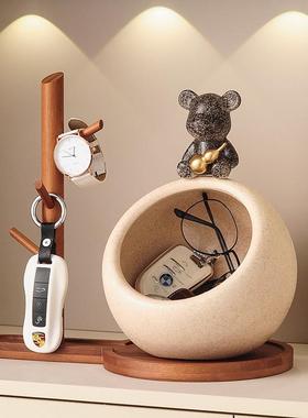 玄关放钥轻匙架收纳置物摆件高档奢迁新居搬家乔装FJC饰品送礼套