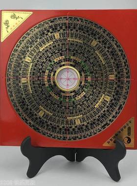 寸罗盘精经仪8高精度铜专业综合高纯度指南针书房办公室桌面LEF摆