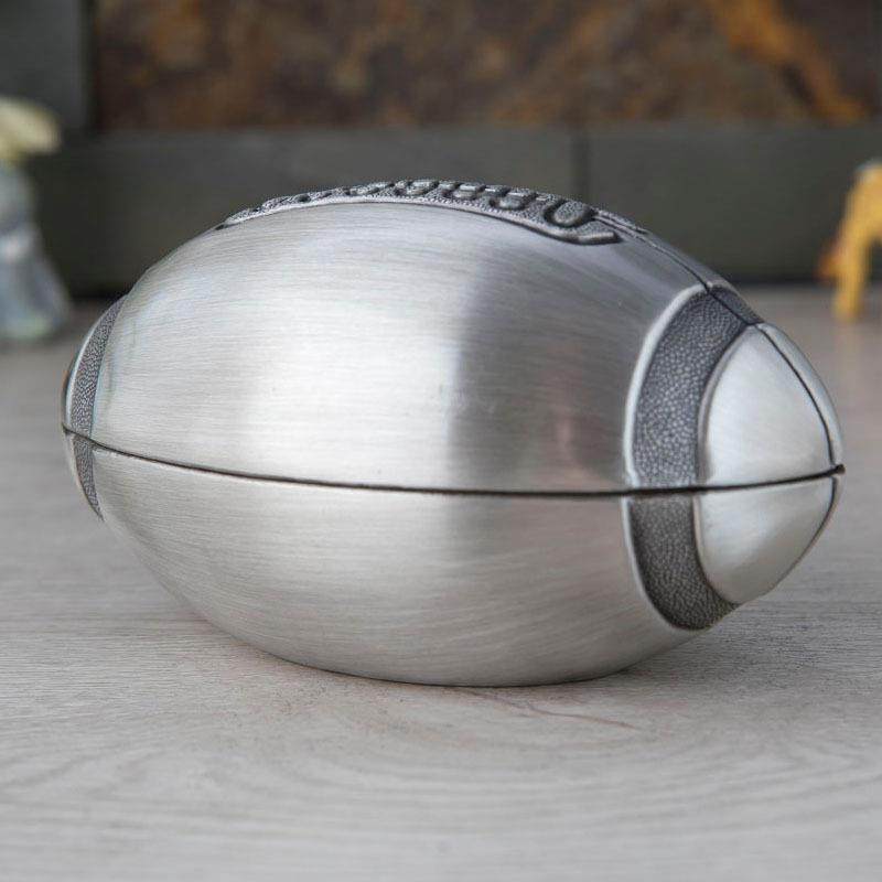 创意欧式橄榄球存钱罐小孩硬币储蓄罐金属工艺品儿童礼品,淘宝优惠券,粉丝福利购,淘宝优惠卷