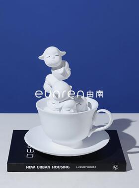 现代简约卡通可爱萌娃精灵摆件软装家居儿童房样板间客厅创意摆设