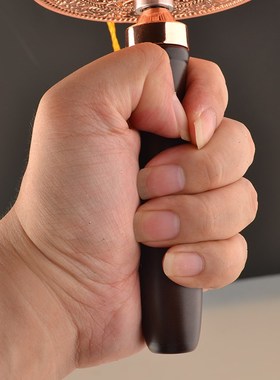 速发藏族转经简藏式转金手摇纯铜用藏式家祈随金摆件手动转身桶筒