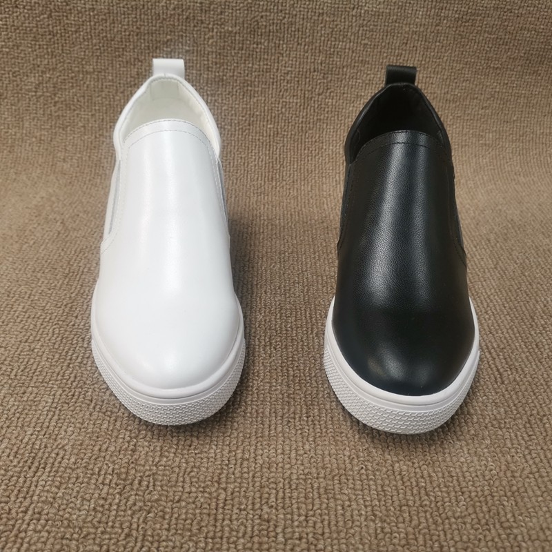 2019春新款真皮女鞋外贸处理时尚百搭内增高乐福鞋舒适深口女单鞋,淘宝优惠券,粉丝福利购,淘宝优惠卷