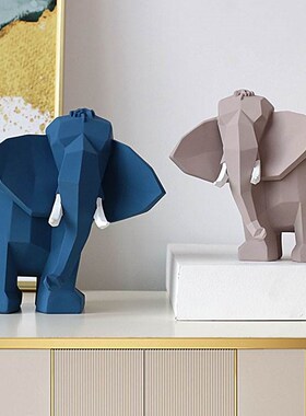 北欧一家三口轻奢大象装饰品摆件创意客厅M玄关酒柜现代家居摆设