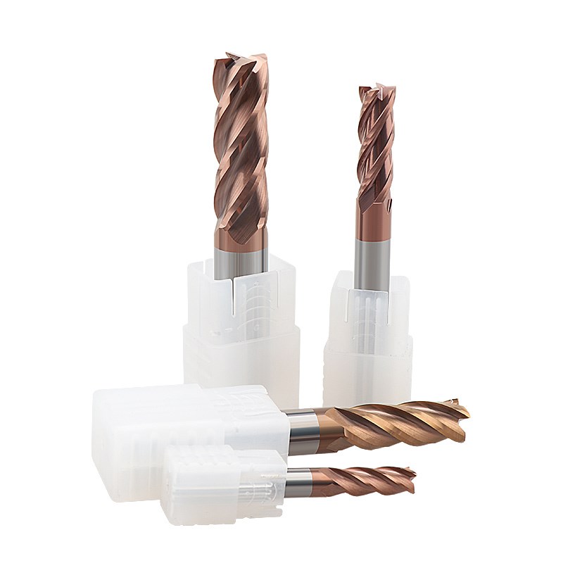 进口65度钨钢铣刀涂层合金平底刀锣刀1-20mm数控刀具立铣刀 - 图3