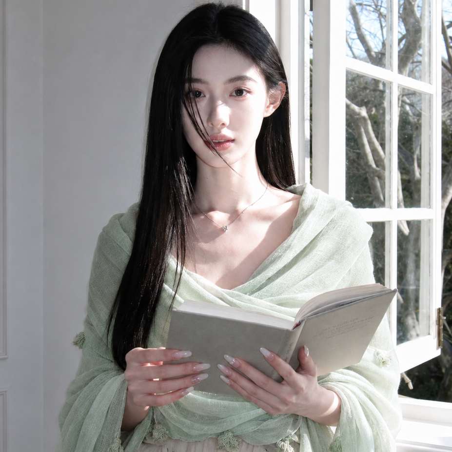 薄荷绿棉麻披肩女外搭2026新款清冷感薄款文艺旅游空调房丝巾围巾