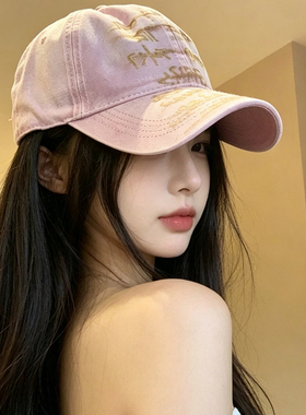 宽檐大头围显脸小棒球帽女