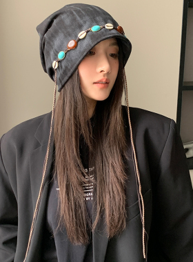 美式复古韩系堆堆帽简约包头冷帽