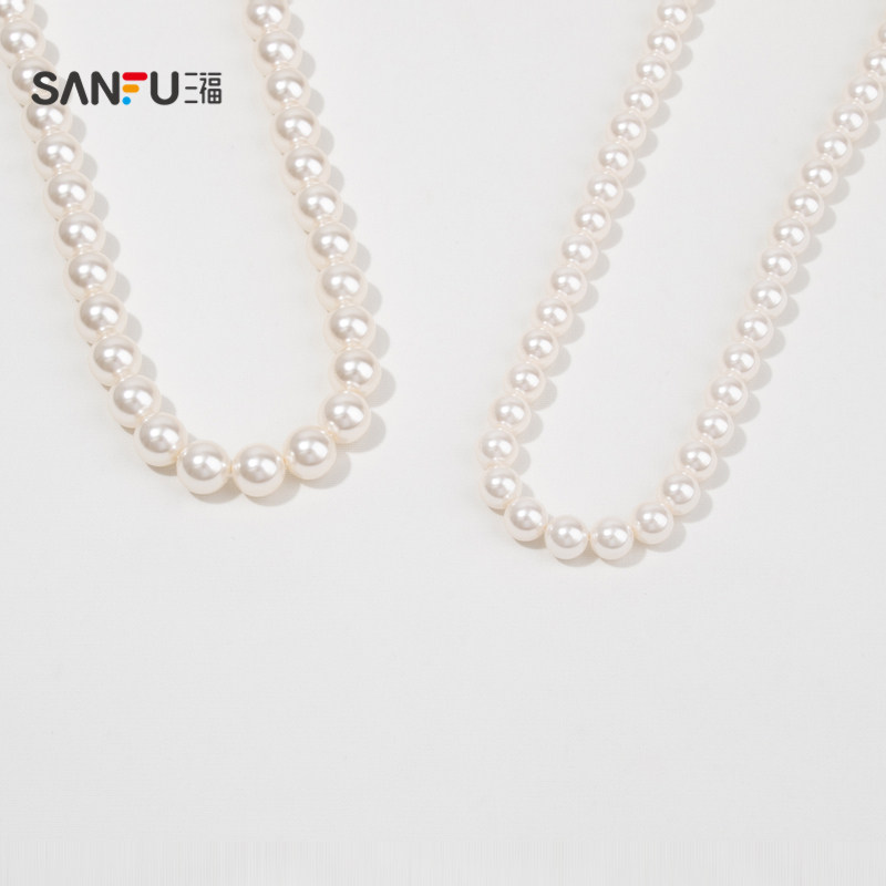 三福复古简约人造珍珠短项链单条  气质时尚设计感精美首饰819571,淘宝优惠券,粉丝福利购,淘宝优惠卷